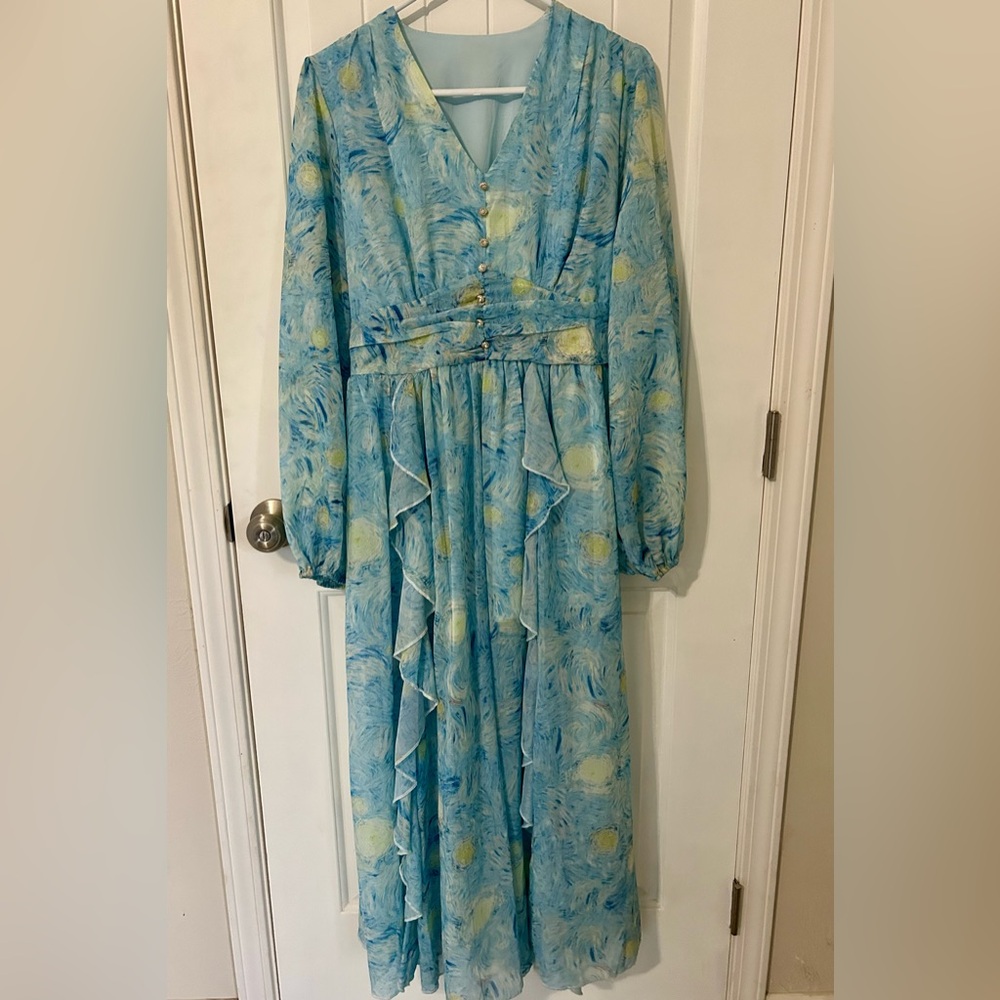 Van Gogh Starry Night Long Dress